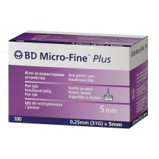 Иглы МикроФайн 0,25мм(31G)x5 мм (BD Micro-Fine)